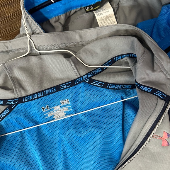 Under Armour Men’s Large Grey Tracksuit Set (Jacket/Pants) NWT(Retail for $185) - Picture 7 of 8